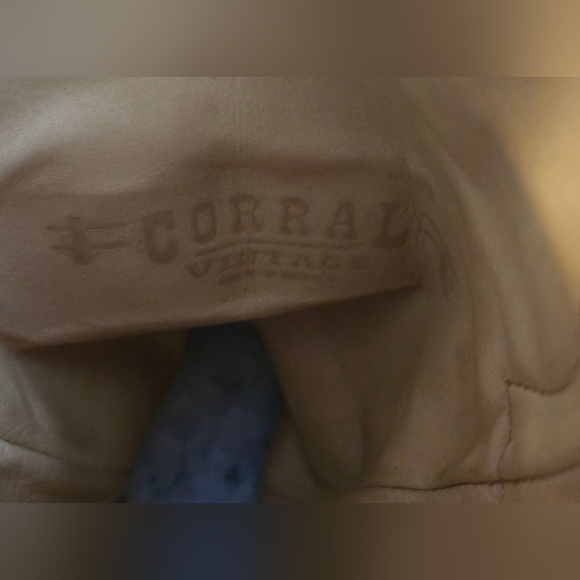 Corral Vintage Boots Snakeskin, Leather Brown 8 1/2 - Picture 9 of 10